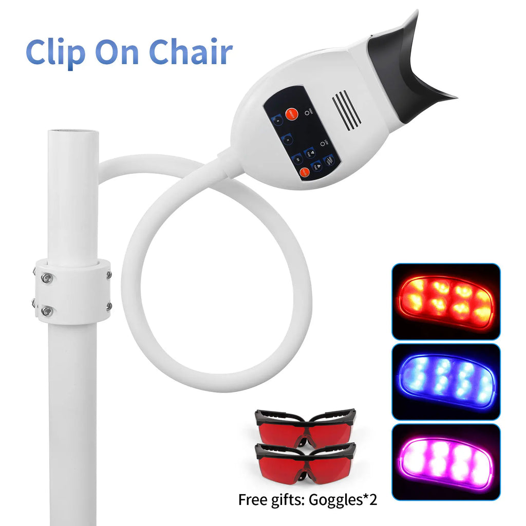 3 Colors Dental Teeth Whitening Lamp Accelerator Portable 8/10 LED Cold Light Teeth Bleaching Machine Teeth Whitening Light