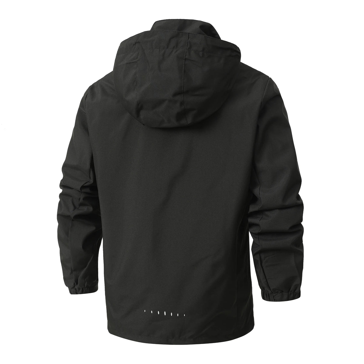 Men's Casual Hooded Jacket with Spring Autumn Zipper Style Loose Windbreaker Lightweight Breathable Outdoor Hiking Sportswear