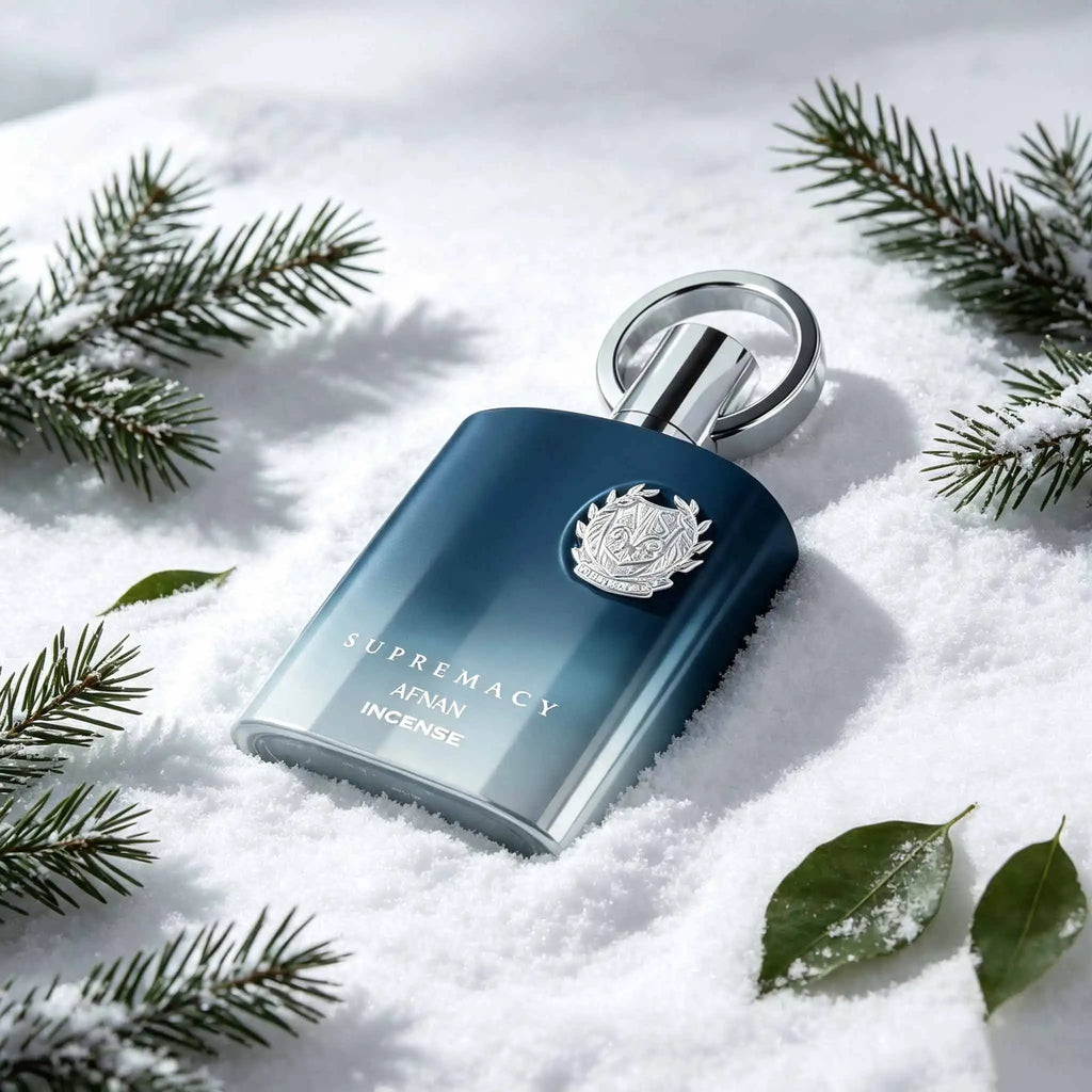 Afnan Supremacy Incense Eau de Parfum Delicate Embossed Patterns All Over The Package. Elegant Packaging Plus Timeless Masculine Incense Scent, The Ldeal Gift For Boyfriend, Husband, Father On Birthday, Anniversary, Holiday.