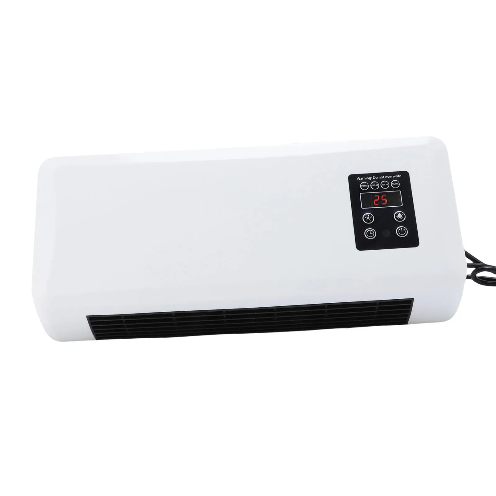 Simple Air Conditioner Fan Space Saving Versatile Portable Wall Mounted Heater Fan Low Noise Easy To Operate for Bathroom