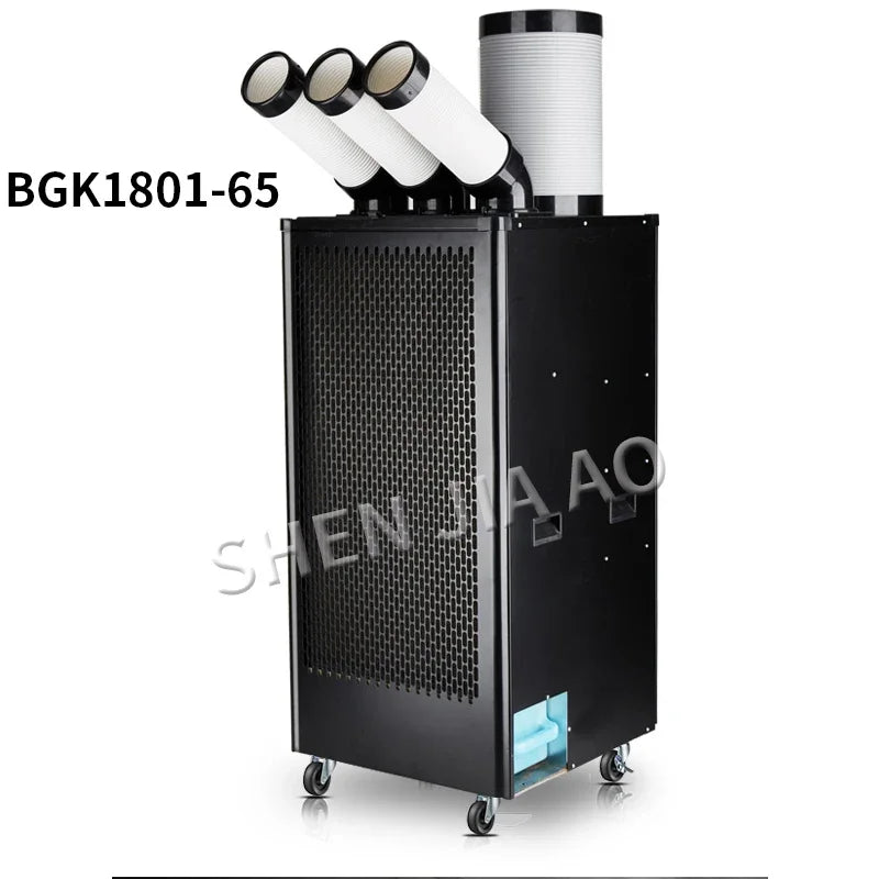 220V Air conditioner industrial mobile air conditioner compressor three Air outlet air cooler single cold type integrated 3KW