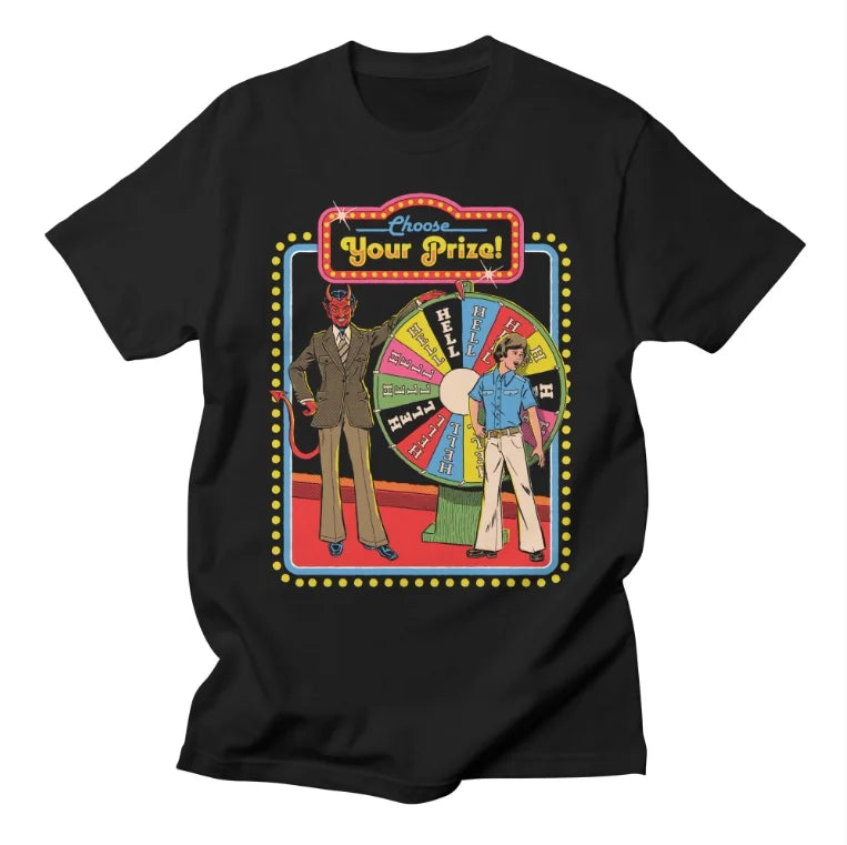 Classic Cartoon Anime, European and American Style Illustration, High Street Casual T-shirt, Men's and Women's Luxury  Top 2026