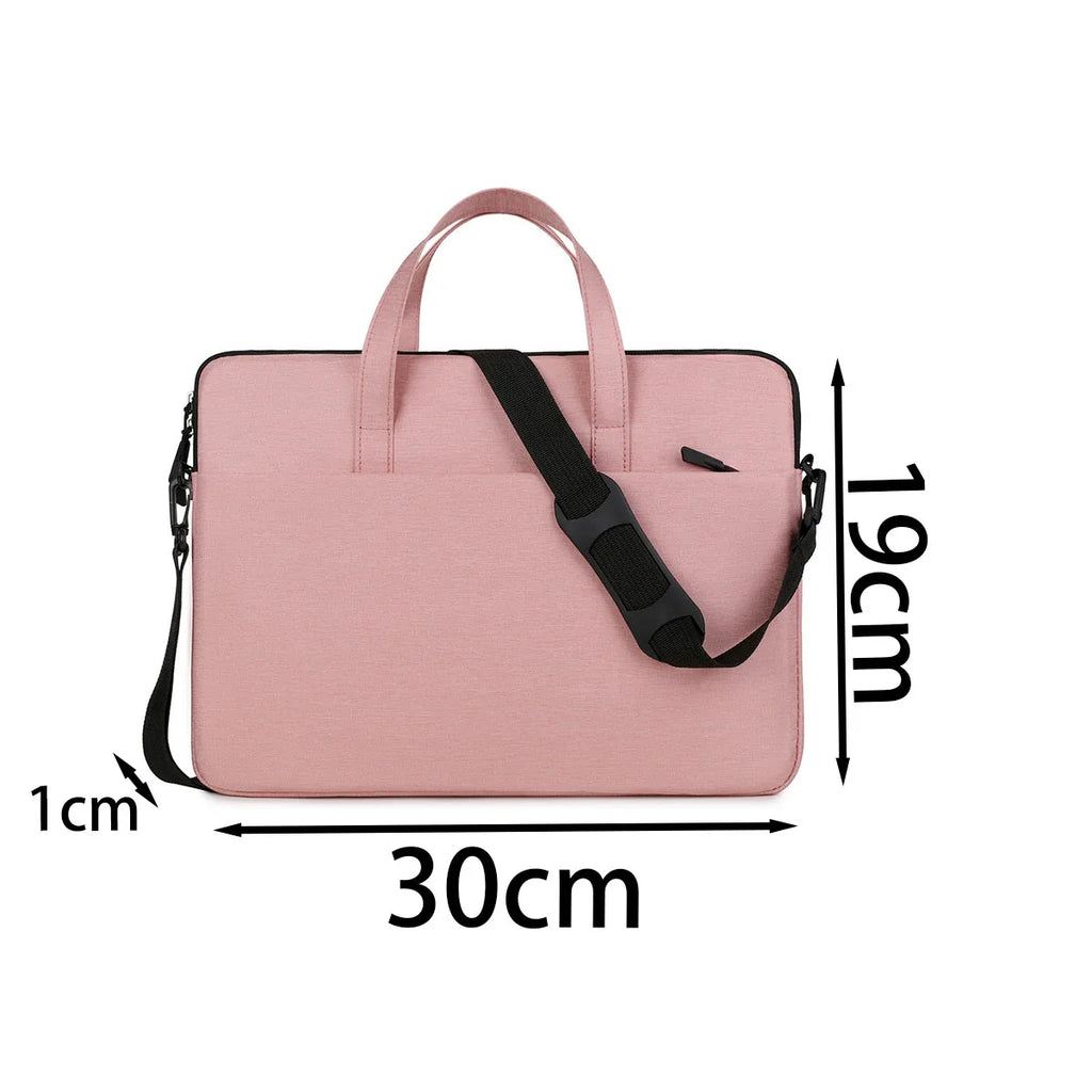 Lightweight Shockproof Laptop Bag Business Waterproof Multi-pocket Handheld Crossbody Bags Detachable Strap for Perfect and Work