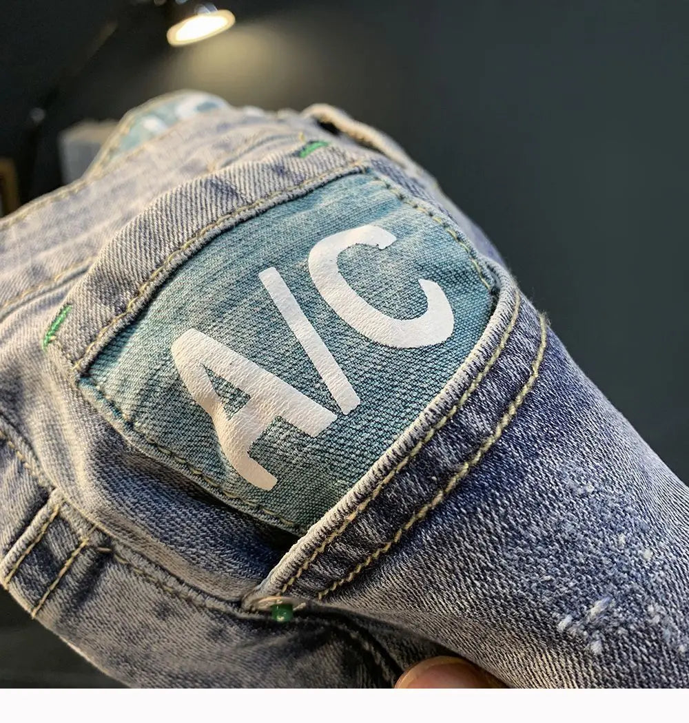 Summer Thin Denim Shorts Men's Trendy Brand Fashion Bermuda Shorts for Men Breathable Design Casual Clothes Man Medium Pants