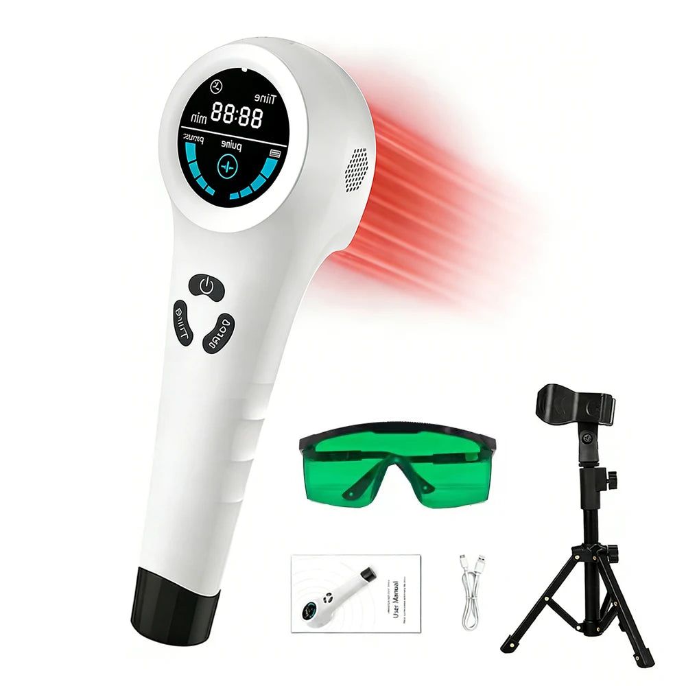 650nm+808nm Handheld Face Body Red Light Infrared Beauty Device Skin Rejuvenation Muscle Joint Body Fatigue Relief Health Care