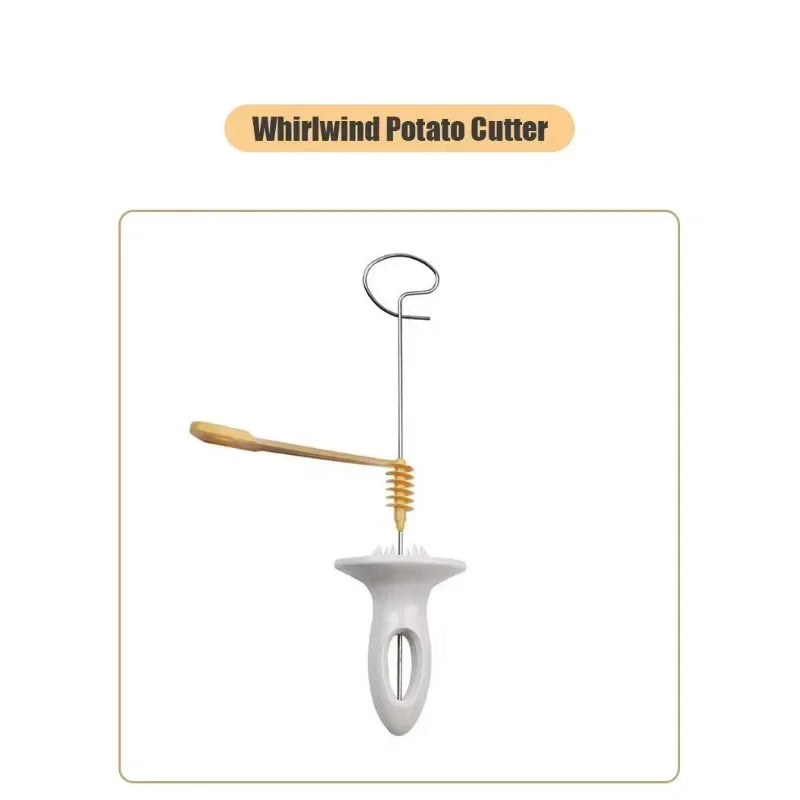Kitchen Whirlwind Potato Spiral Cutter Potato Tower Making Machine Vegetable Slicer Vegetable Tools Accessories Gadgets