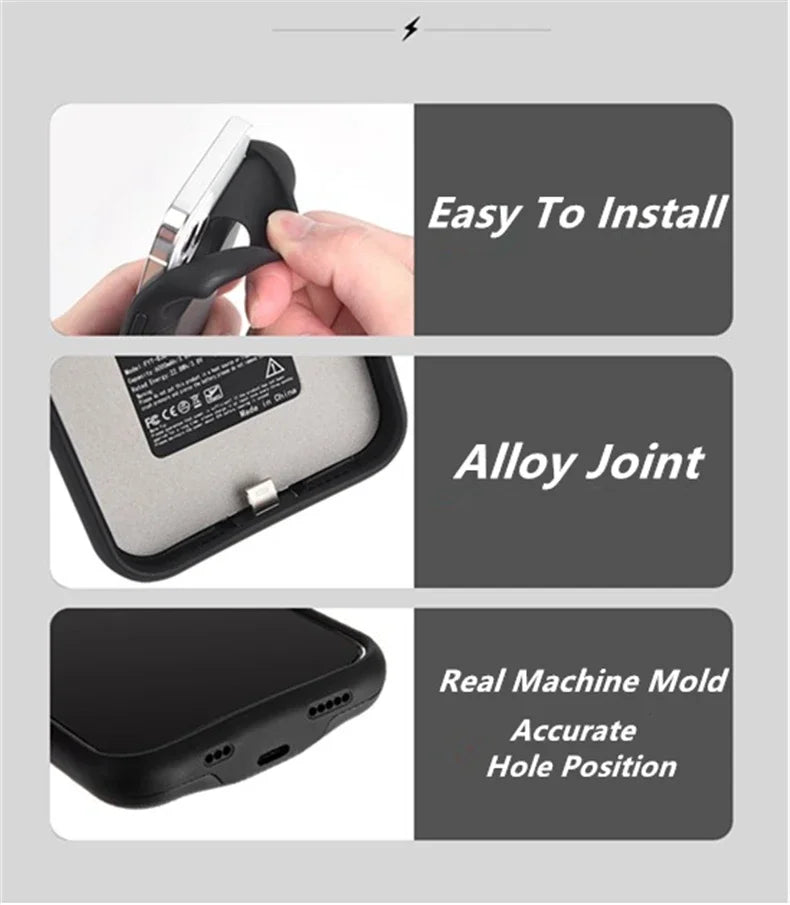 10000Mah Newest For IPhone 17 Pro Max 17 Air Battery Case Battery Charger Case Bank For IPhone 17 Pro Max Power Case