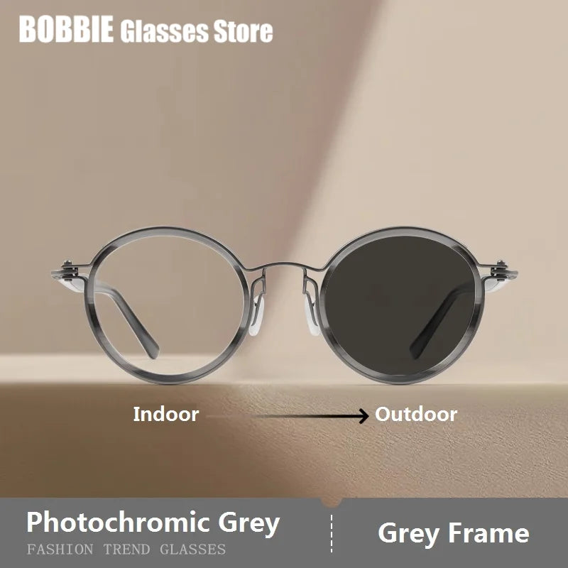 Polarized Sunglasses Men UV400 Protective Driving Spectacles Handmade Titanium Acetate Sun Glasses Photochromic Outdoor Eyewear