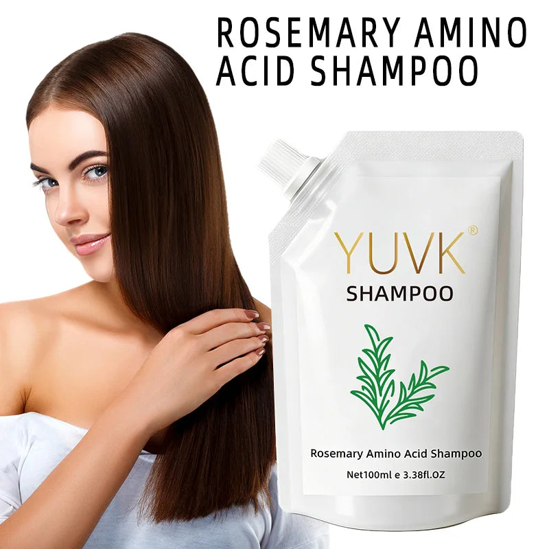 YUVK Rosemary Biotin Amino Acid Shampoo, Suitable for Thinning Hair and Promoting Scalp Health-100ml