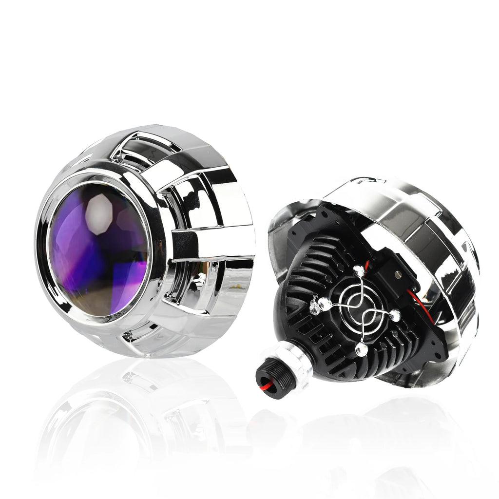 90W 2 PCS 3.0 Inch Blue Bi LED Projector Lens Universal Headlight Retrofit For H1 H4 H7 H11 Auto Light Headlamp Car Accessory