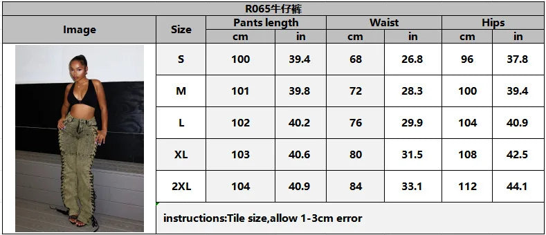 Europe America New Fashionable Women's Straight-leg High-waisted Jeans, Featuring Lace-up Straps and Drawstrings for Hot Girls