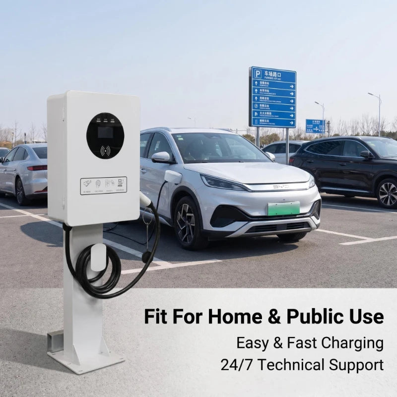 EV Charging Station 30kw 40kw 50kw GBT CCS2 CCS1 DC EV Fast Charger Electric Car Charger for Home Garage Use IP54 Rated