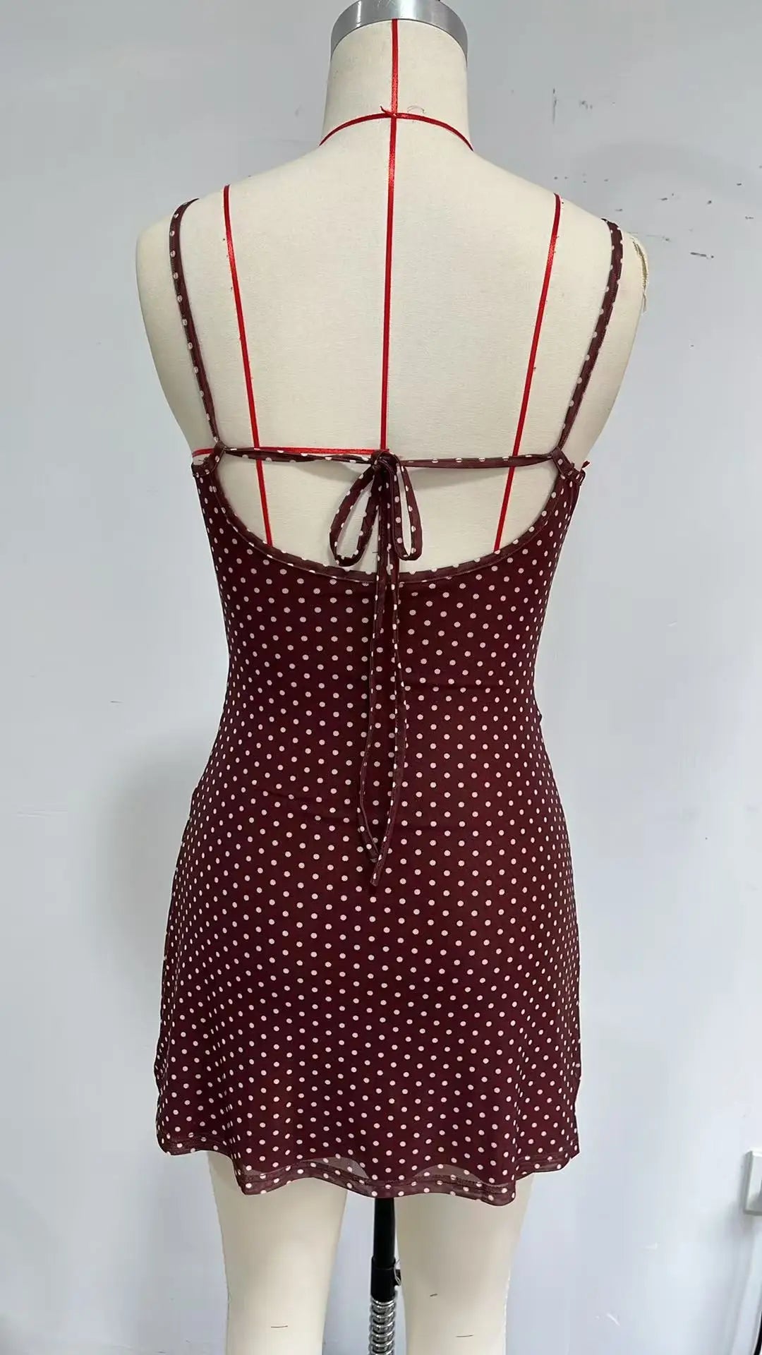 Summer Women's Dress Y2K Sweet Lady Fashion Street Women Dot Print Casual Simple Basic Sleeveless Dress Women's Chic