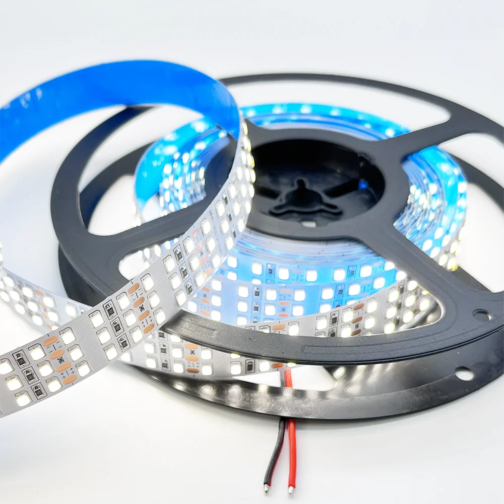 5m Double Row Led Strip light 2835 360Led 480Led 240Led 12V/24V High Bright Flexible Led Lamp IP67 Waterproof 3000K/4000K/6000K