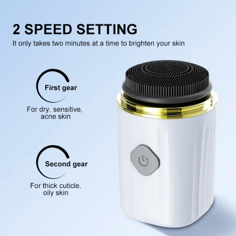 Electric Facial Cleansing Device Home Electric Deep Clean Beauty Tool 360 Rotation Portable Beauty Skin Care Pore Cleaning