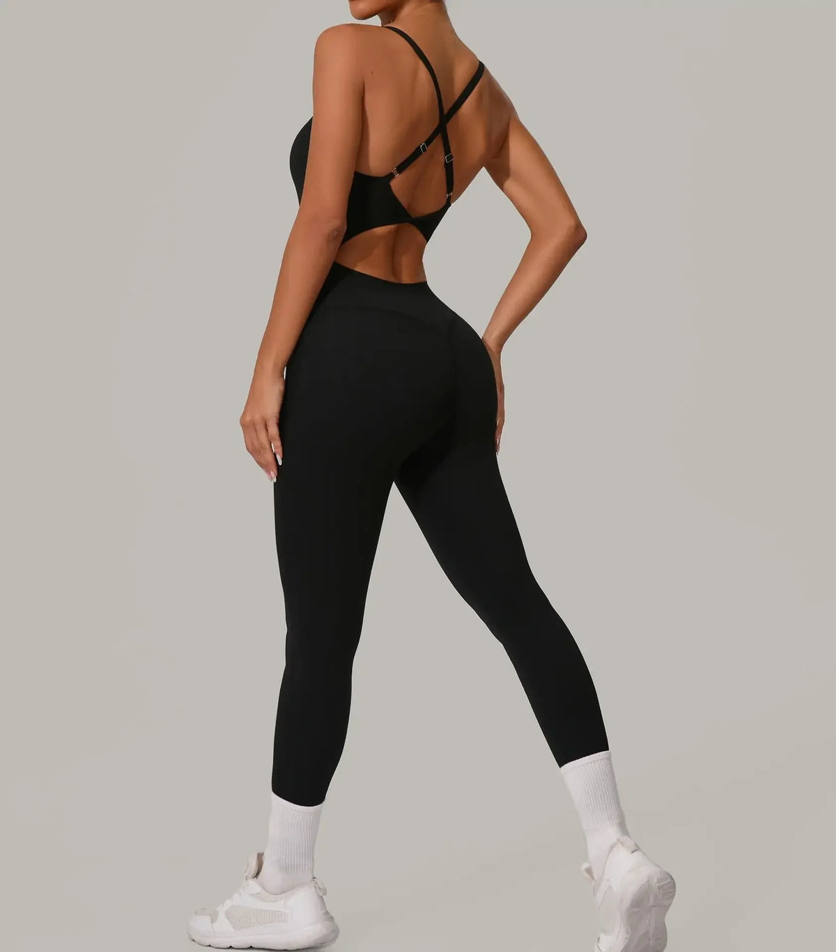 Wholesale Gym Clothes Woman Yoga Set Padding Women's Gym Jumpsuit Activewear Sportswear Push Up Fitness Sports Overalls Purple