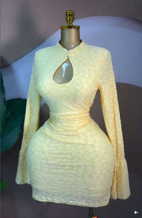 GLCMYAYA Women Stand Collar Elastic Bodycon Midi Mini Dress Satin 2026 Fall Winter Cocktail Even Birthday Party Trendy Dresses