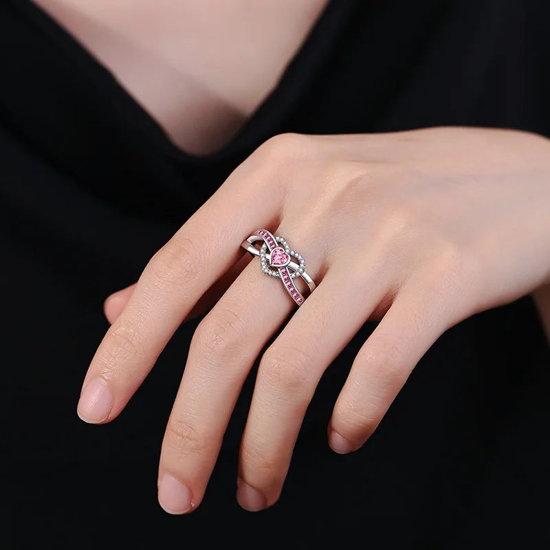 925 Sterling Silver Classic Ring for Women snowflake jewelry simple diamond ring imitation diamond women's ring
