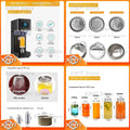 Non Rotary Can Seamer for Bubble Tea Machines Boba Sealing Machine for Aluminum Beer Cans Canning Equipment Food Packaging