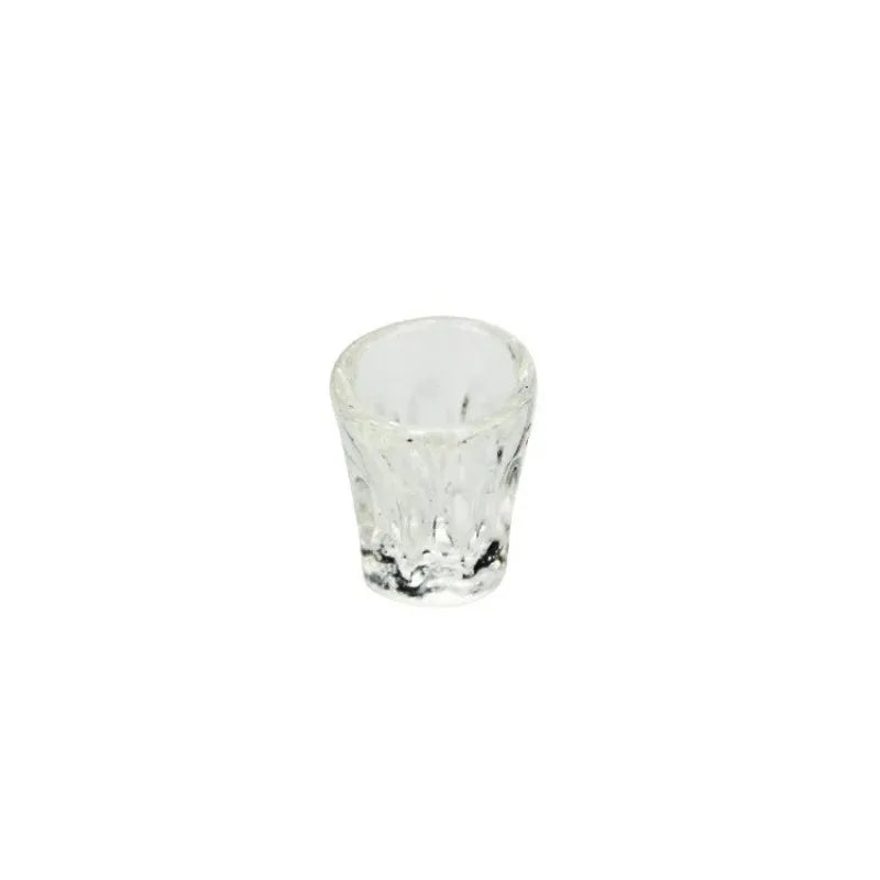 4pcs 1/12 DOLLHOUSE Dollhouse Accessories Miniature Cup Models Toy Simulation Transparent Water Cups