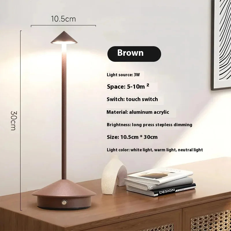 Rechargeable Table Lamp Creative Dining Touch Led Hotel Coffee Pina Pro Table Lamp Lampada Bedside Lamp Decorative Desk Lamp