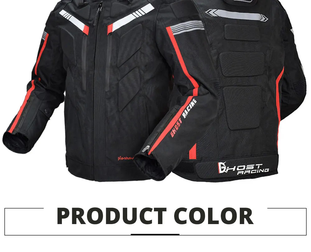 Waterproof Motocross Jacket Winter Cold-proof Motorcycle Jacket Men Chaqueta Moto Protective Gear Motorbike Riding Jacket M-5XL