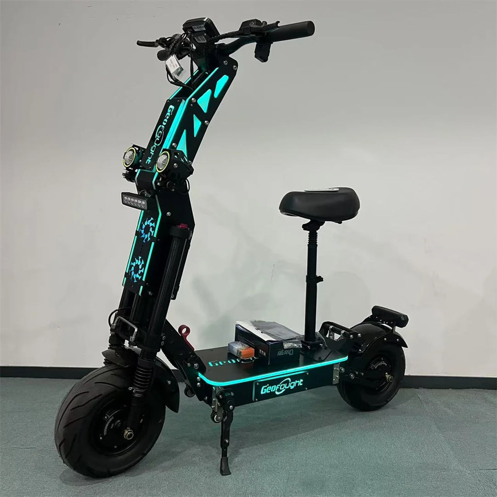 Geofought G14 13inch 14 Inch E Scooter 72V 10000w Dual Motor Top Powerful Scooter Fast Speed 40-100AH Adult Electric Scooter