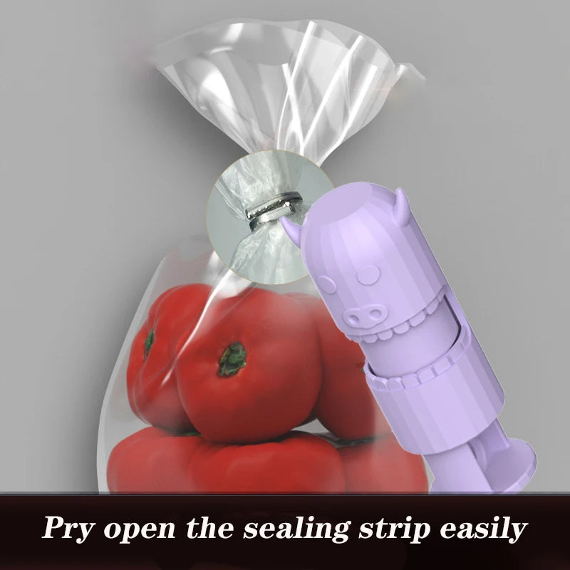 Portable Chip Bag Sealer Plastic Package Storage Bag Clip Mini Sealing Tong Handy Sticker Seal for Food Snack Kitchen Gadgets