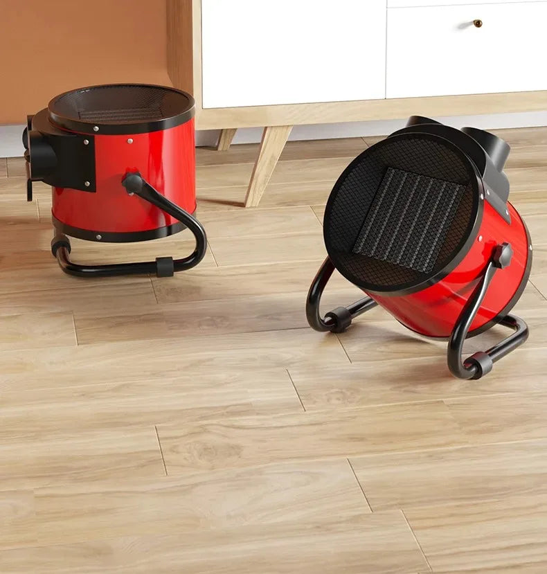 2000W Portable Space Heater with Fan Adjustable Thermostat 2 Heat Settings Fan Mode Overheat Tip-Over Protection for Home Office