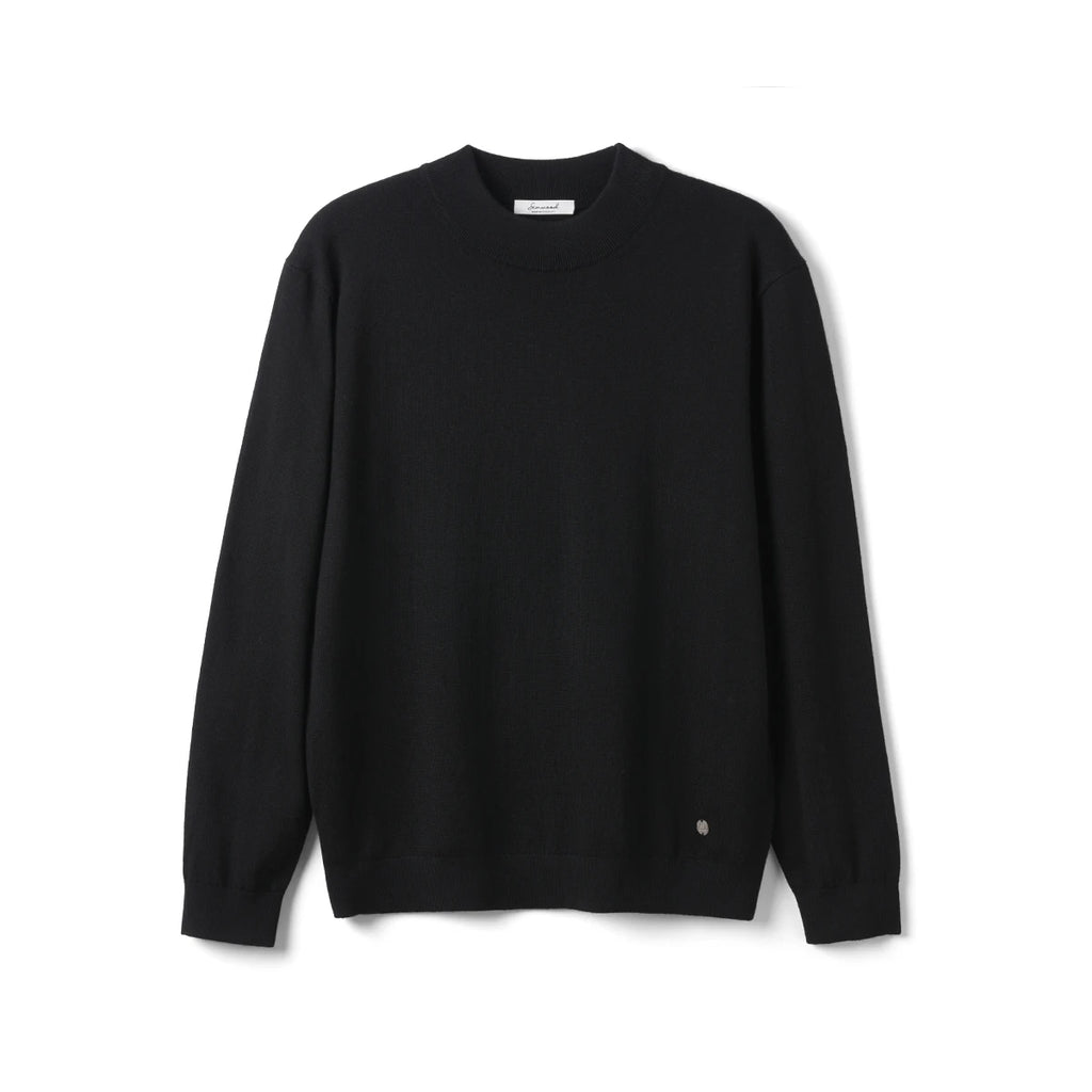 SIMWOOD 2026 Autumn New Regular Fit 12 Gauge Fine Sweater Men Antistaic Basic Knit Pullovers