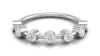 Lab Grown Diamond Bezel Set Rose Gold Plated Eternity Band 9K 10K 14K 22K Stackable Rings Women Indian Jewelry Set Latest Design