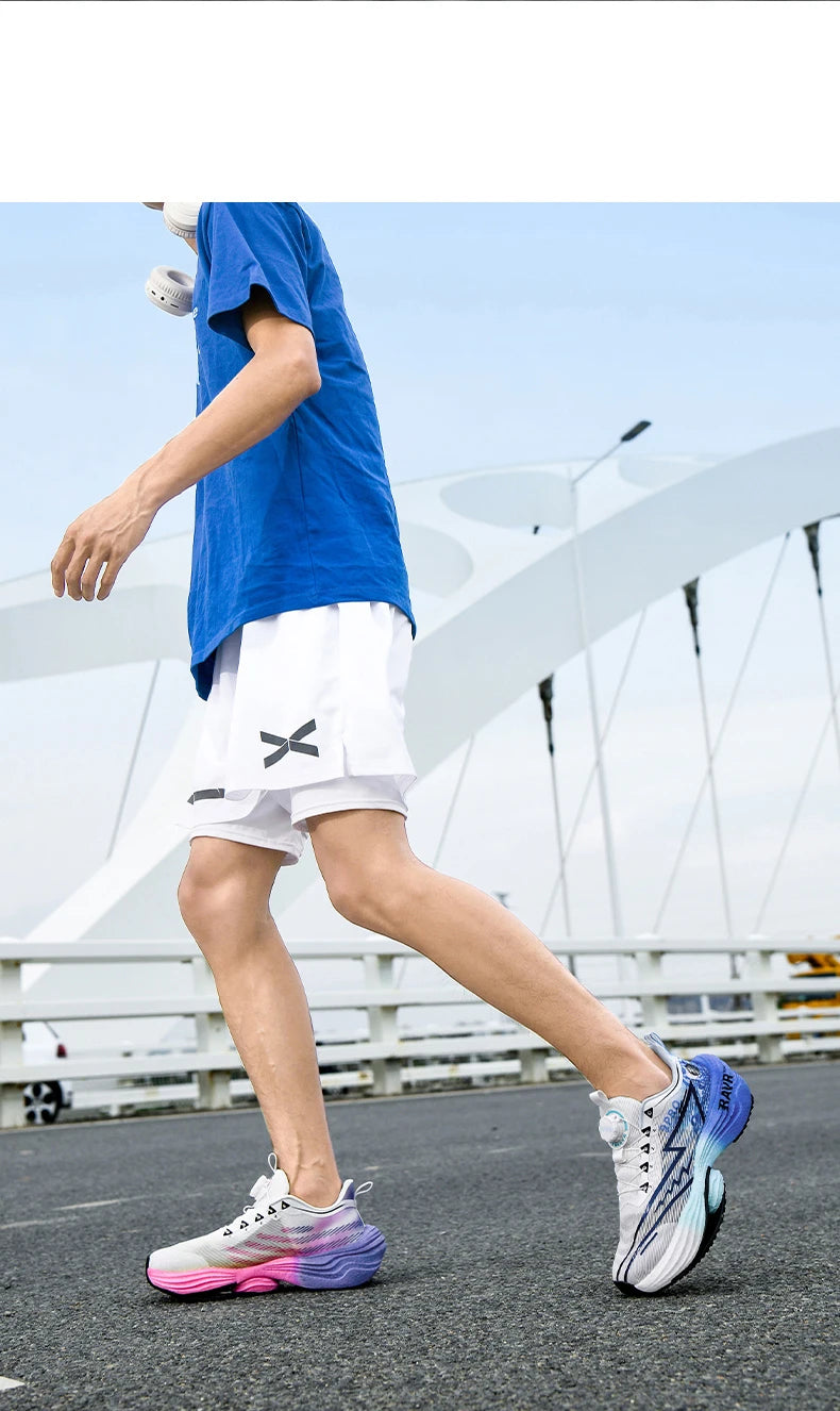 2025 New Men's Running Shoes Cushioning Carbon Plate Racing Marathon Athletic Shoes Comfortable Non-slip Sports Tennis Shoes