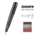 35000RPM Electric Nail Drill Manicure Machine Pedicure For Gel Polishing Professional Nail Lathe Low Noise Cutters Nail File Kit