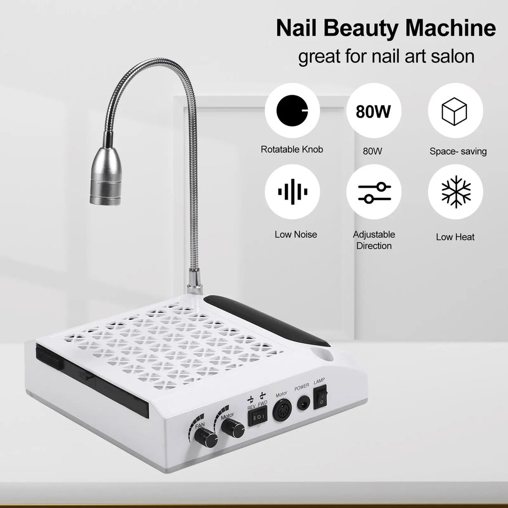 Nail Lamp+Nail Dust Collector Nail Drill Machine Dust Suction Cleaner Nails Art Salon Tools Nails Art Salon Tools nail lamp kit