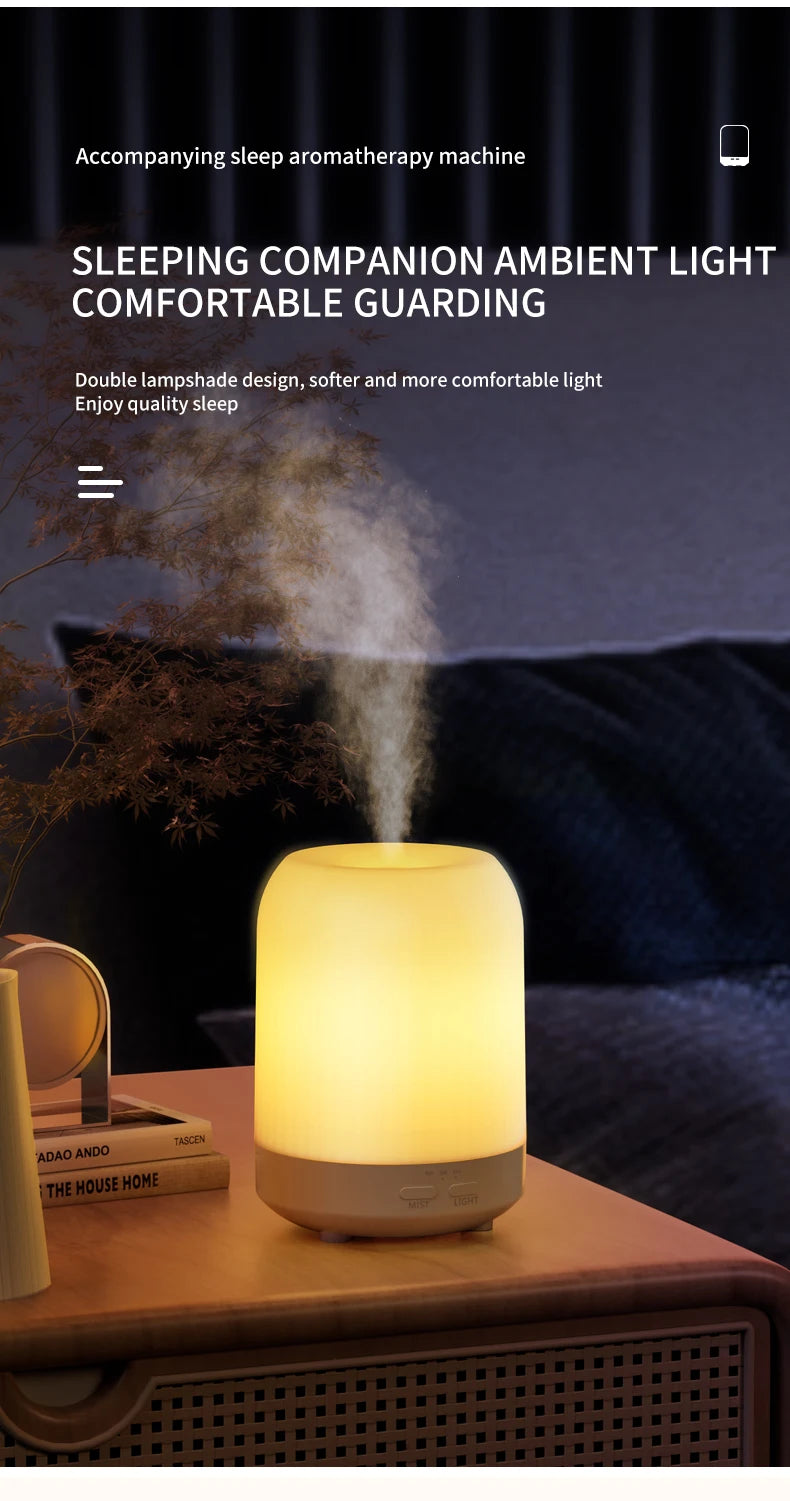 Home Essential Oil Humidifier Aromatherapy Machine Smart  Automatic Perfume Machine Bedroom Diffuser Night Light Humificador