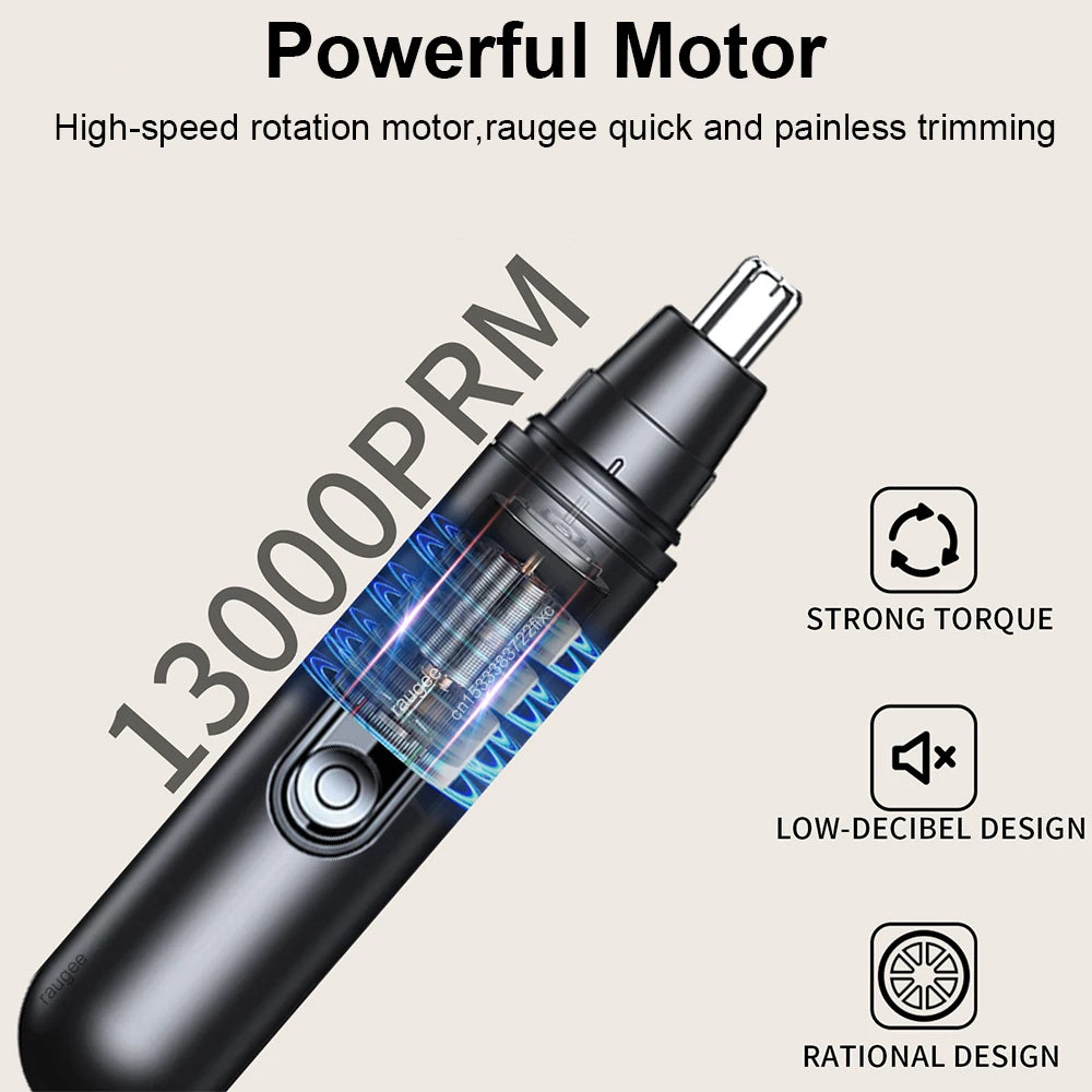 Nose Hair Trimmer for Men Electric Nose Hair Remover Mini Nose Hair Clipper USB Rechargeable Electric Nose and Ear Hair Trimmer