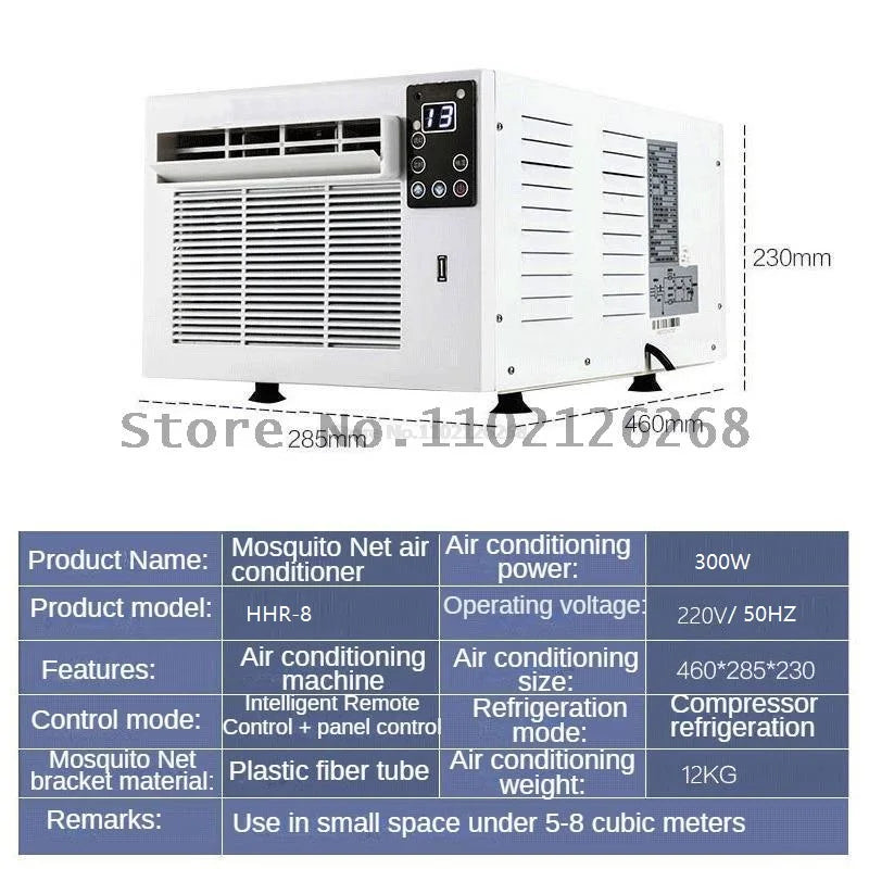 12-Hour Timer Desktop Air Conditioner Household Air Cooler Mini Air Conditioning With Remote Control LED Control Panel
