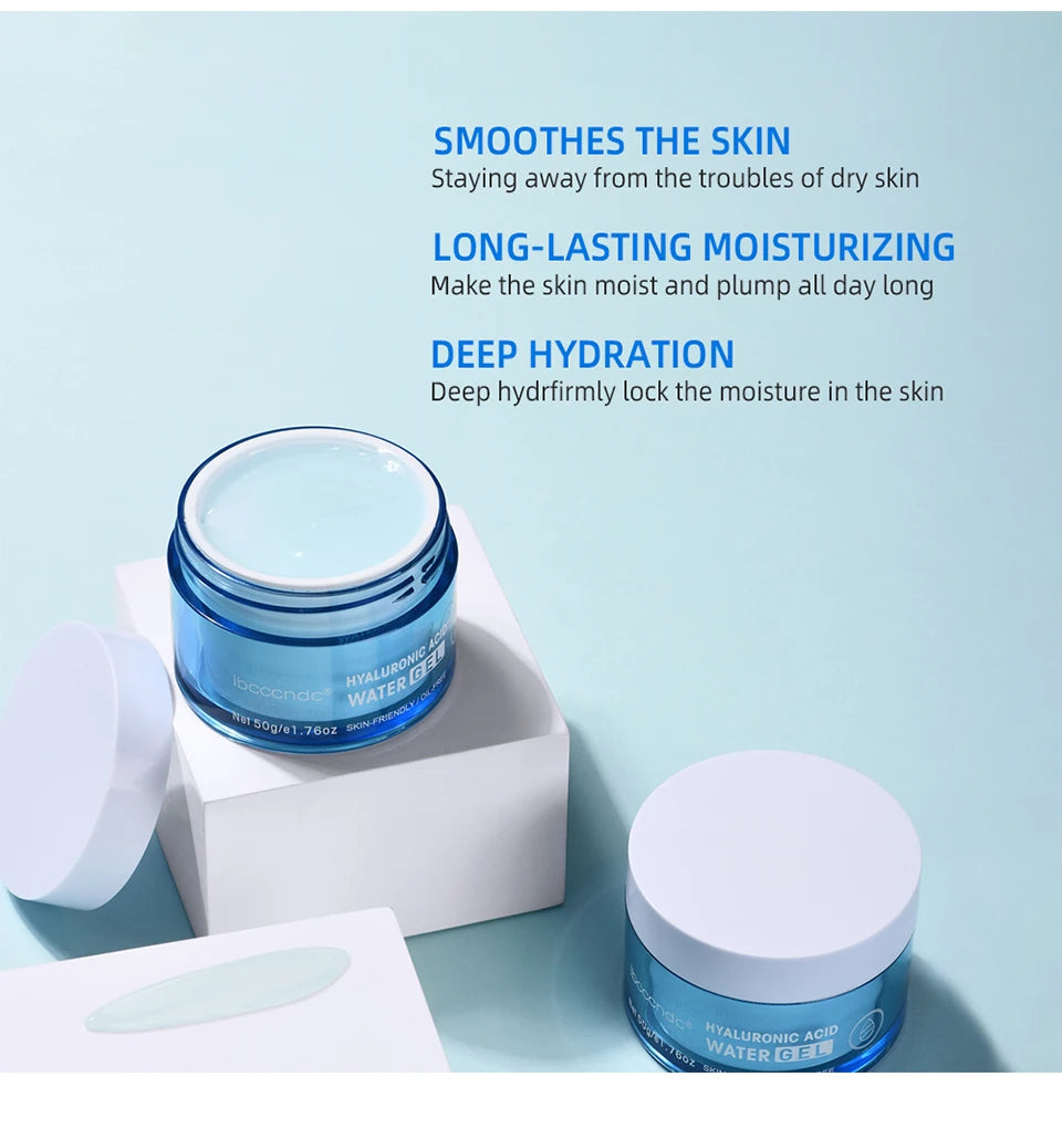 Hyaluronic Acid Gel Cream Hydrating Face Moisturizer For Hydrate&Smooth Extra-Dry Skin Nourishing Improve Dryness Facial Lotion