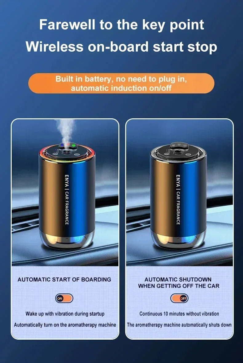 Three-color aromatherapy car long-lasting spray diffusion inside a variety of fragrance pickup atmosphere lamp car full of stars