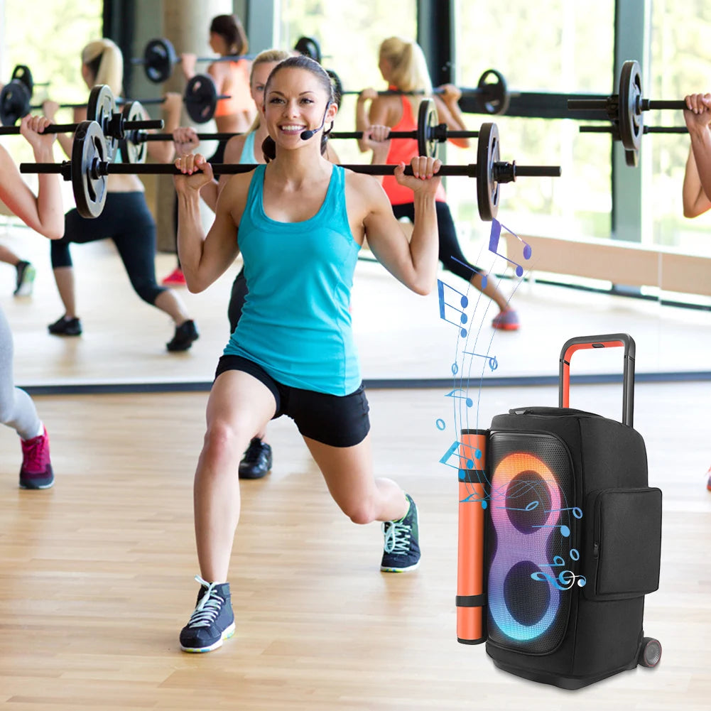 Portable Speaker Dust Case with Mic Pocket For JBL PARTYBOX 520 Speaker Storage Bag Party Speaker Carry Case Double-Sided Cover