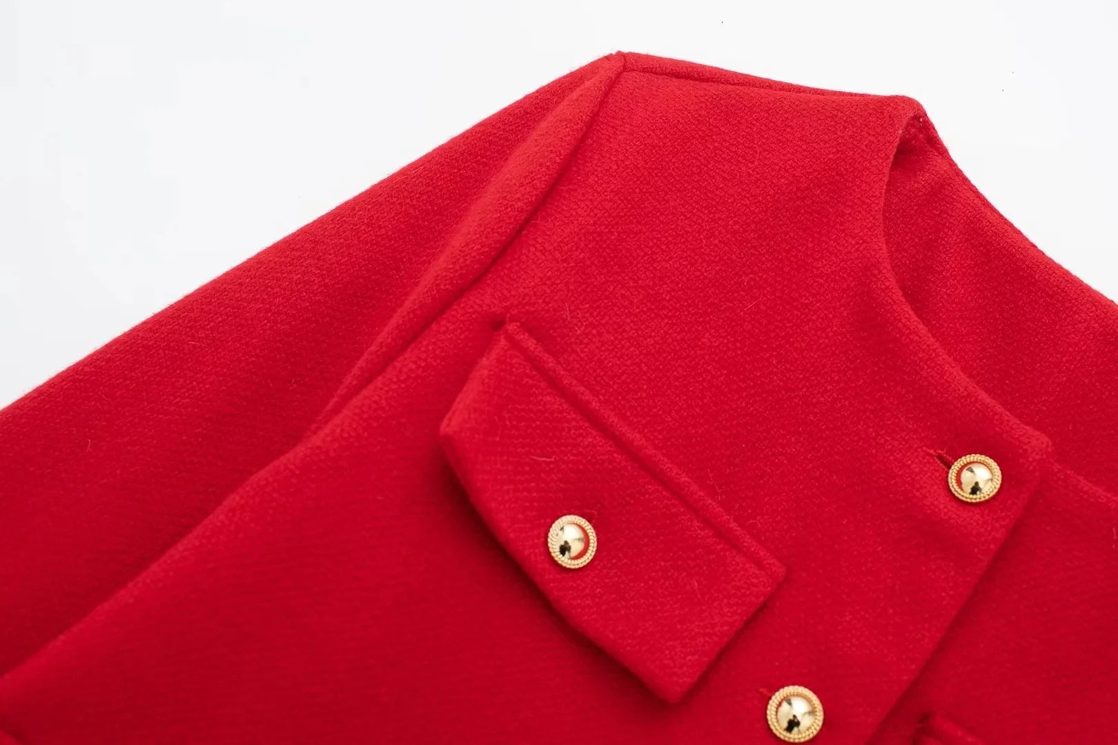 HH Women Vintage Solid Coat Button Long Sleeve O Neck Jacket With Pocket 2024 Spring Elegant Female Casual Outerwear Jakcet