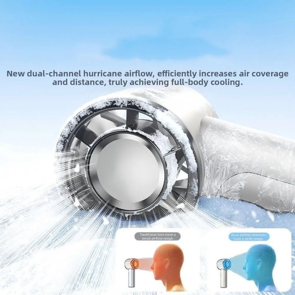 Air Cooler High-speed Handheld Fan Quiet Operation Long-lasting Mini Fan Waterproof Strong Wind Fan Makeup Setting