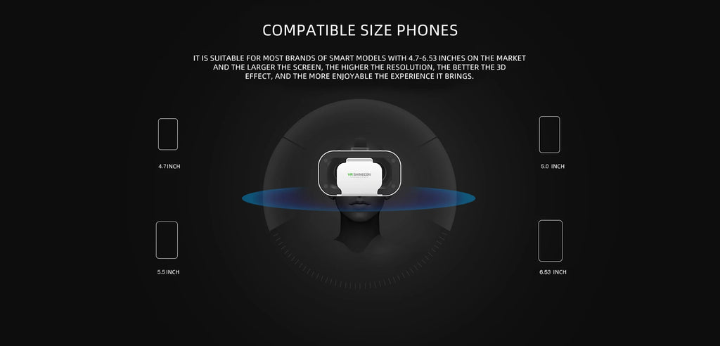 Smart Helmet Lenses 3D VR Glasses Virtual Reality Viar Goggles Headset Devices  For Cell Phone Mobile Smartphones Viewer