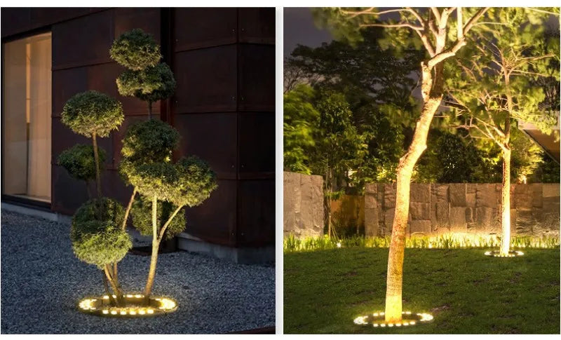 1PCS 12W LED Landscape Tree Light Outdoor Spotlight AC220V DC24V High Power Gazebo Tree Column Garden Illumination