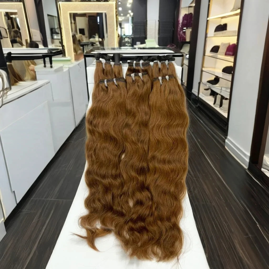 Indian Remy Hair Bundle 613 Blonde Cuticle Aligned Virgin Russian Hair for Salons