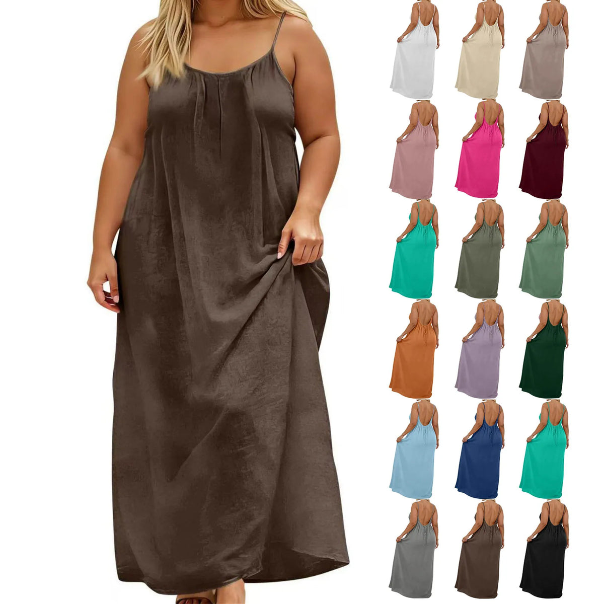 Sexy Suspender Long Dress For Women Plus Size Backless Strappy Maxi Dresses Summer Holiday Beach Party Sundress Robe Vestidos