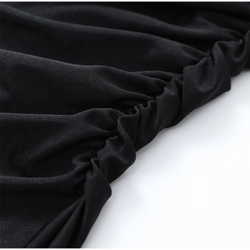 Women's Cape Shawl Strapless Long Dress Sexy Solid Patchwork Lace Pleated Slim Maxi Dresses 2026 New Lady Evening Party Vestidos