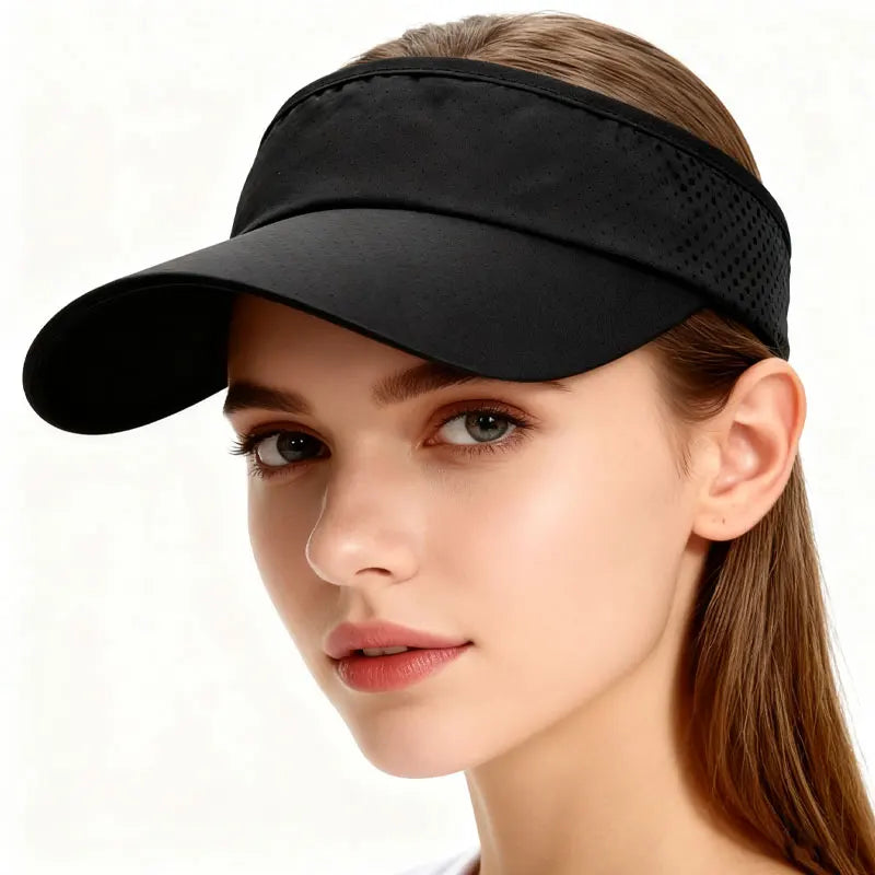 New Unisex Sun Hat with Open Top, Sun Protection, Outdoor Versatile Solid Color