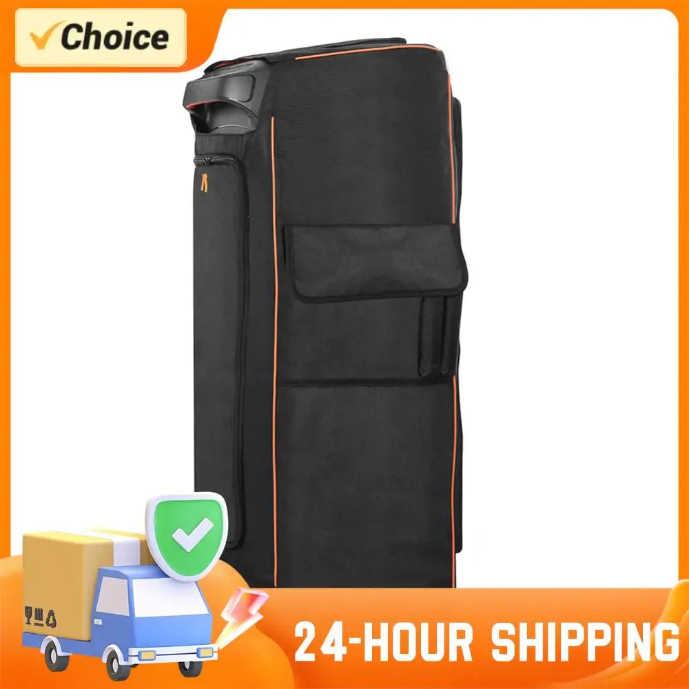 Multifunction Waterproof Speaker Cover for JBL Partybox Ultimate Speaker w/ Storage Pocket Large Capacity Dustproof Protect Bag