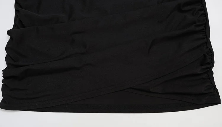 Solid Dresses For Women Fashion Sexy Streetwear Long Sleeves Turtleneck Sheath Mini Vestidos Robes Female Slim Fit Partywear